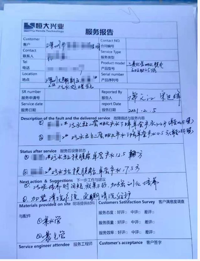 三菱MBR膜组件